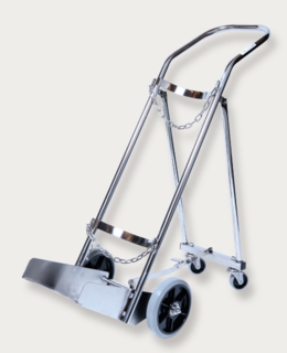 酸素ボンベカート7000Lシルバー　1本用