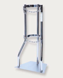 酸素ボンベスタンド1500Lシルバー　1本用